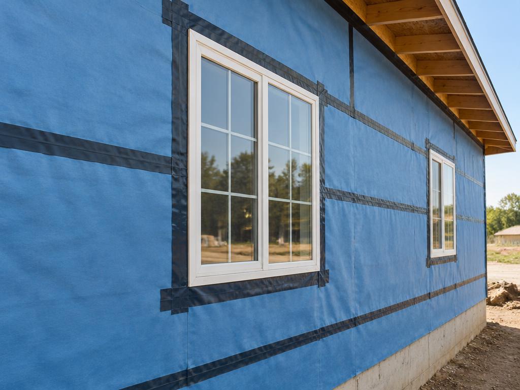 Illustrative photograph of air barrier