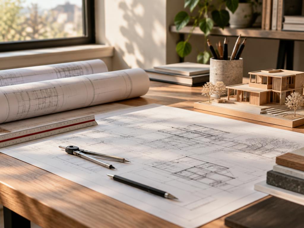 Illustrative photograph of architect