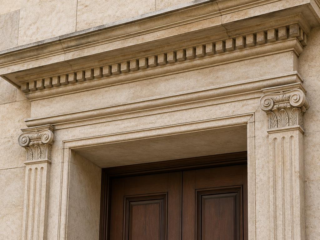 Illustrative photograph of architrave