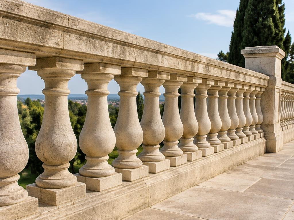 Illustrative photograph of balustrade