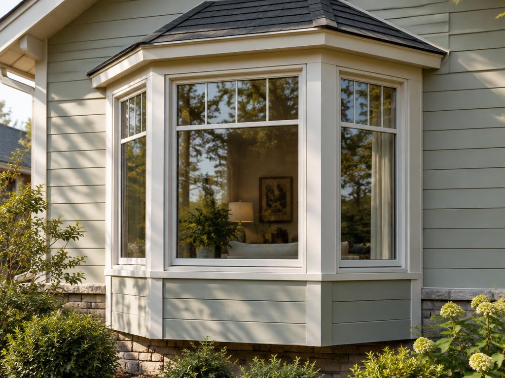 Illustrative photograph of bay window