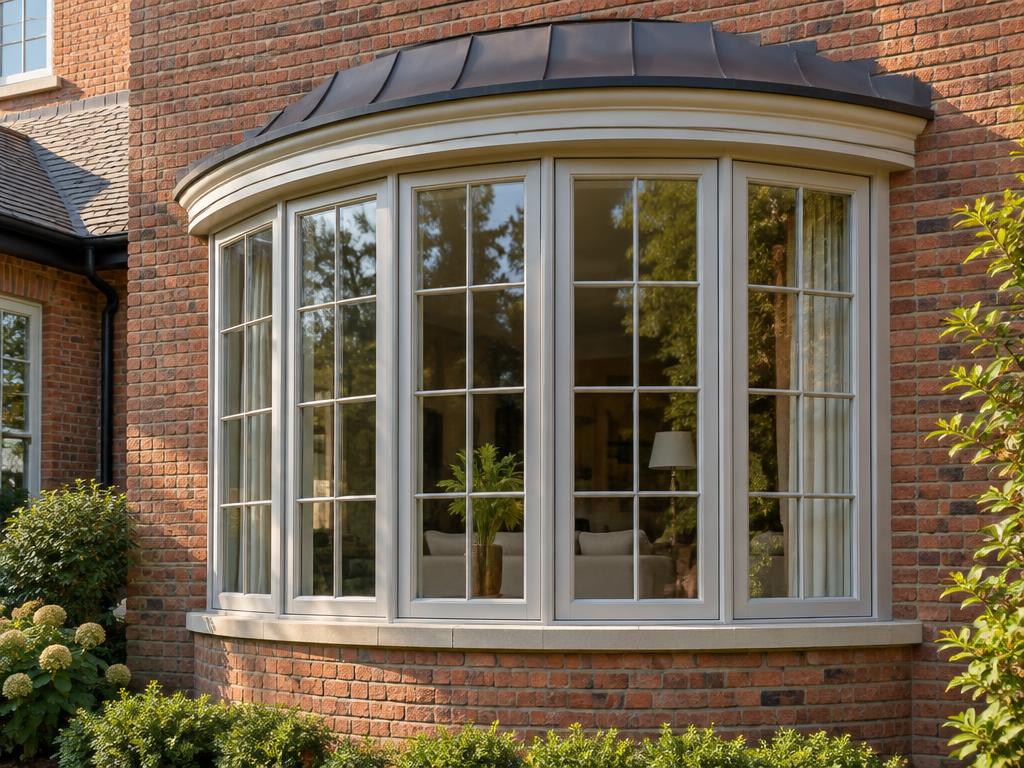 Illustrative photograph of bow window