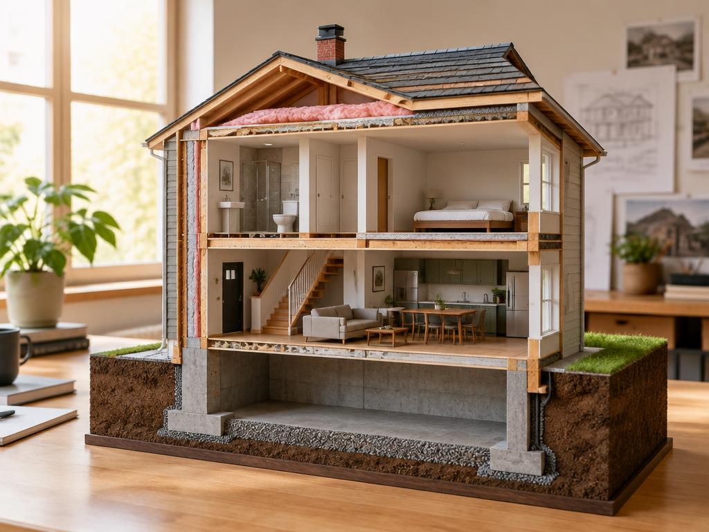 Illustrative photograph of building section