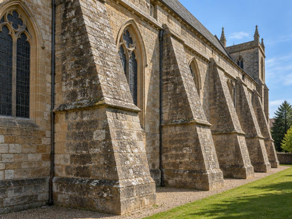 Illustrative photograph of buttress