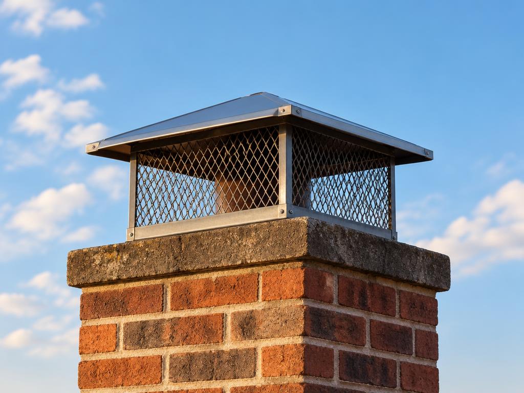 Illustrative photograph of chimney cap