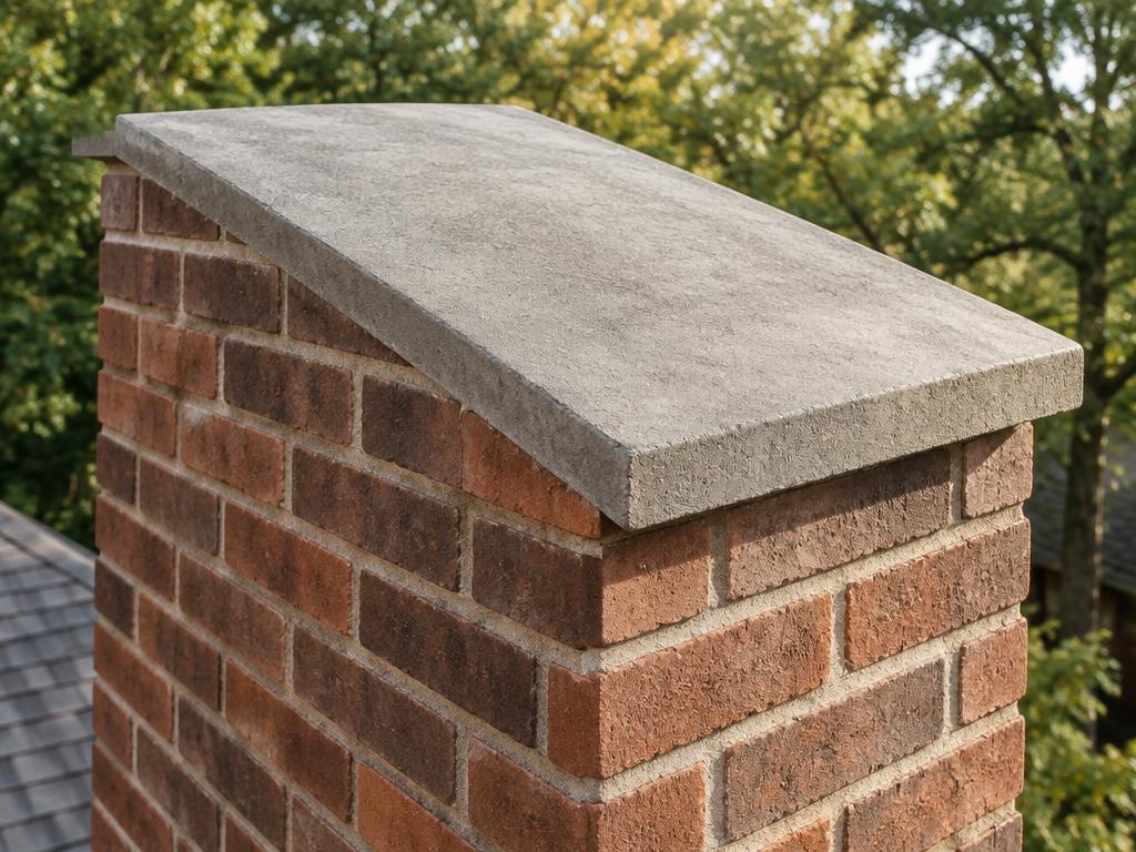 Illustrative photograph of chimney crown