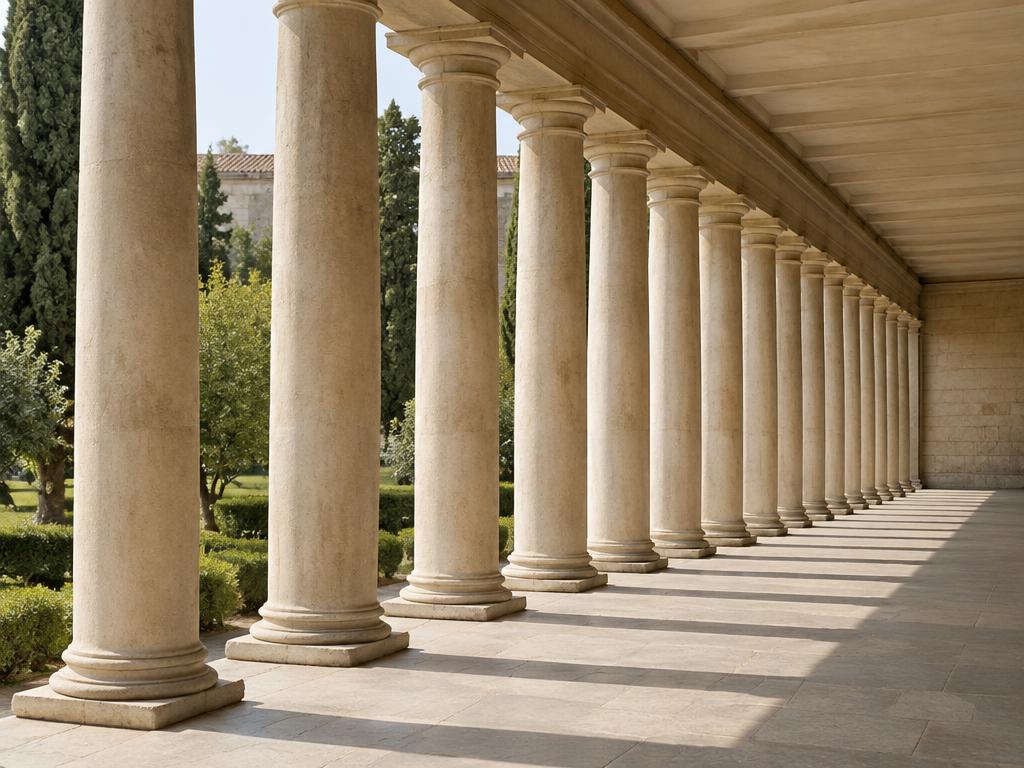 Illustrative photograph of colonnade