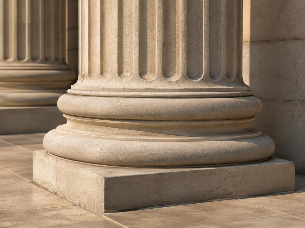 Illustrative photograph of column base