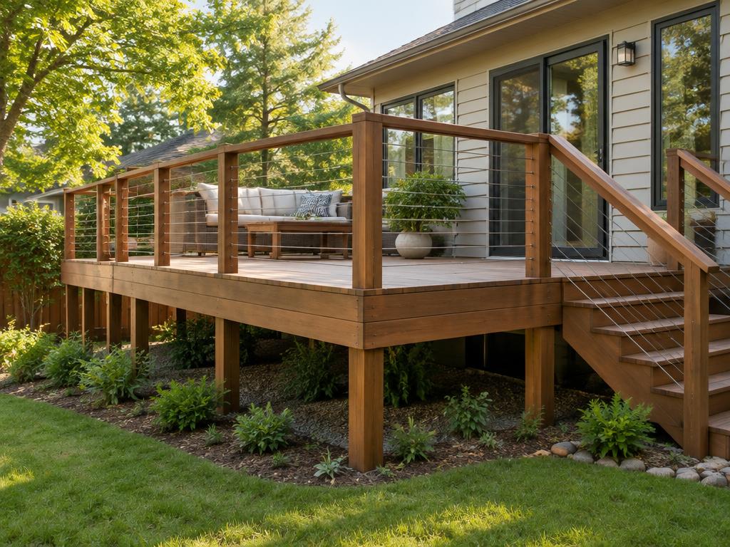 Illustrative photograph of deck