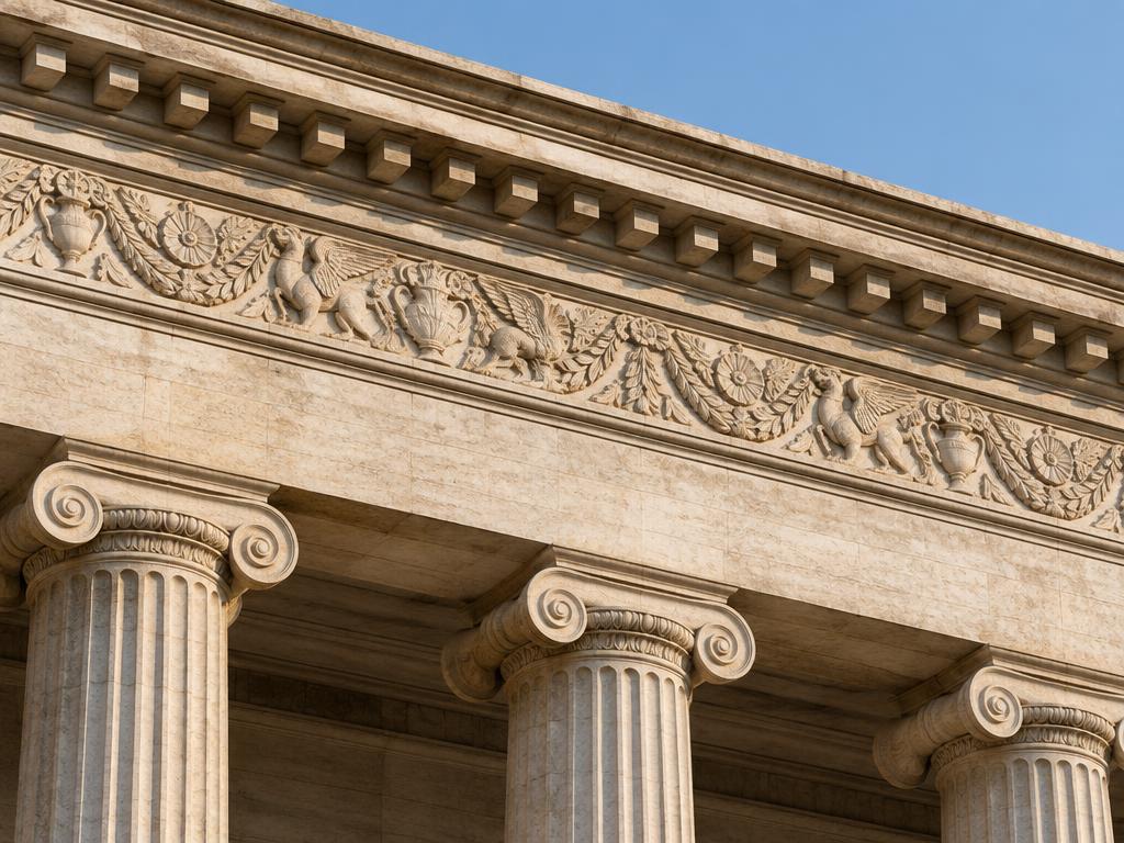 Illustrative photograph of entablature