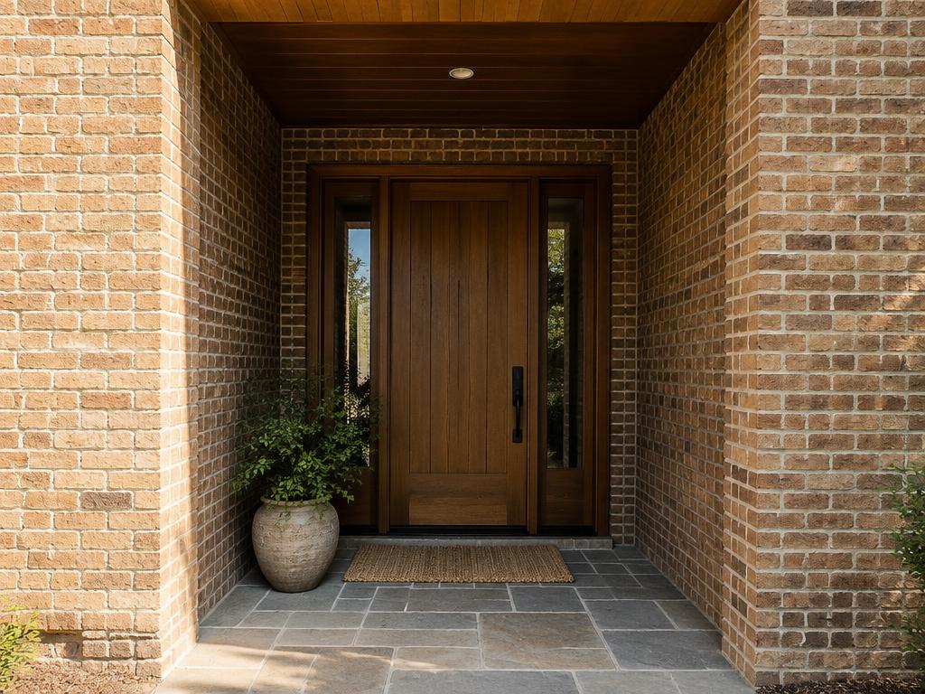 Illustrative photograph of entry recess