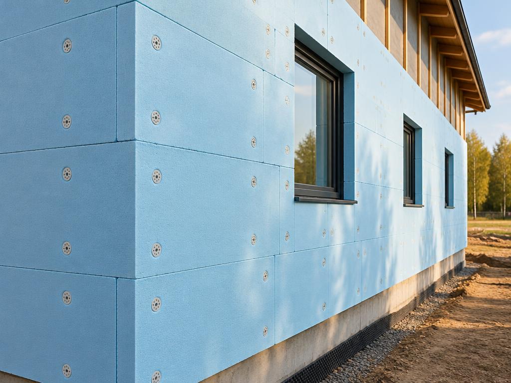 Illustrative photograph of exterior insulation