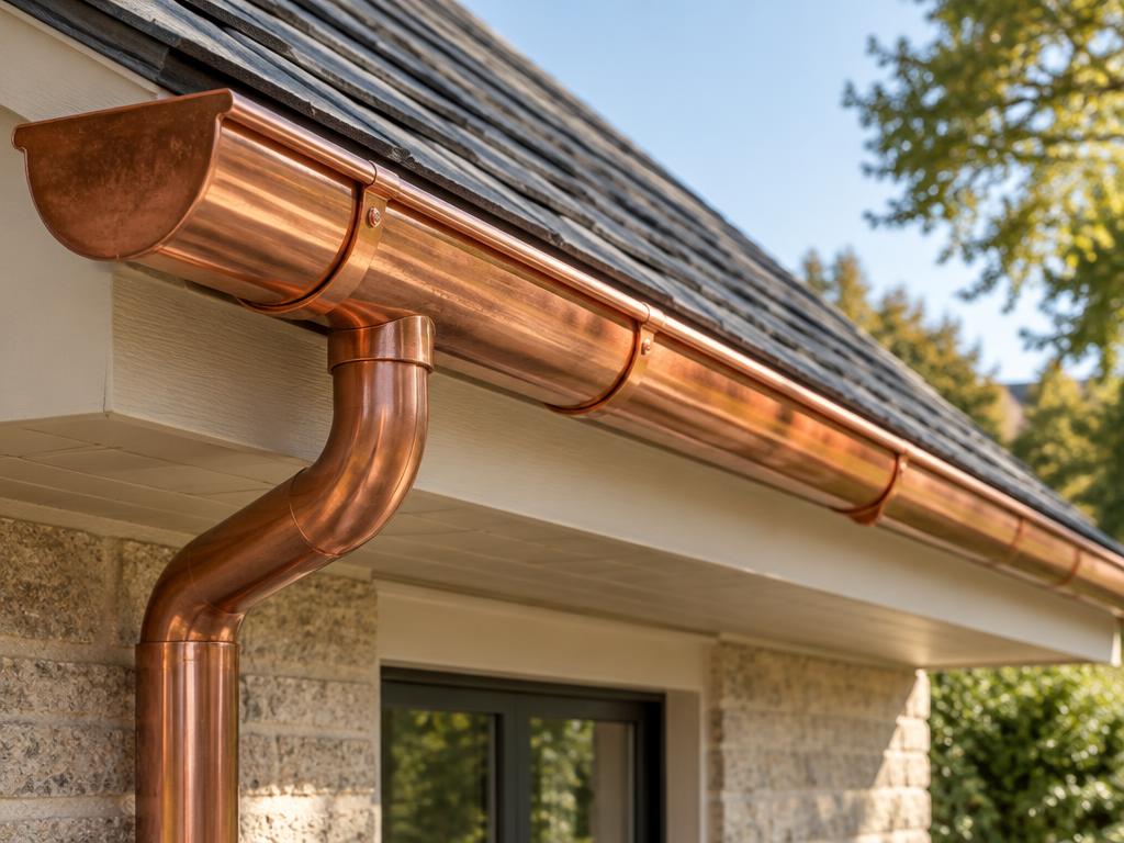 Illustrative photograph of gutter