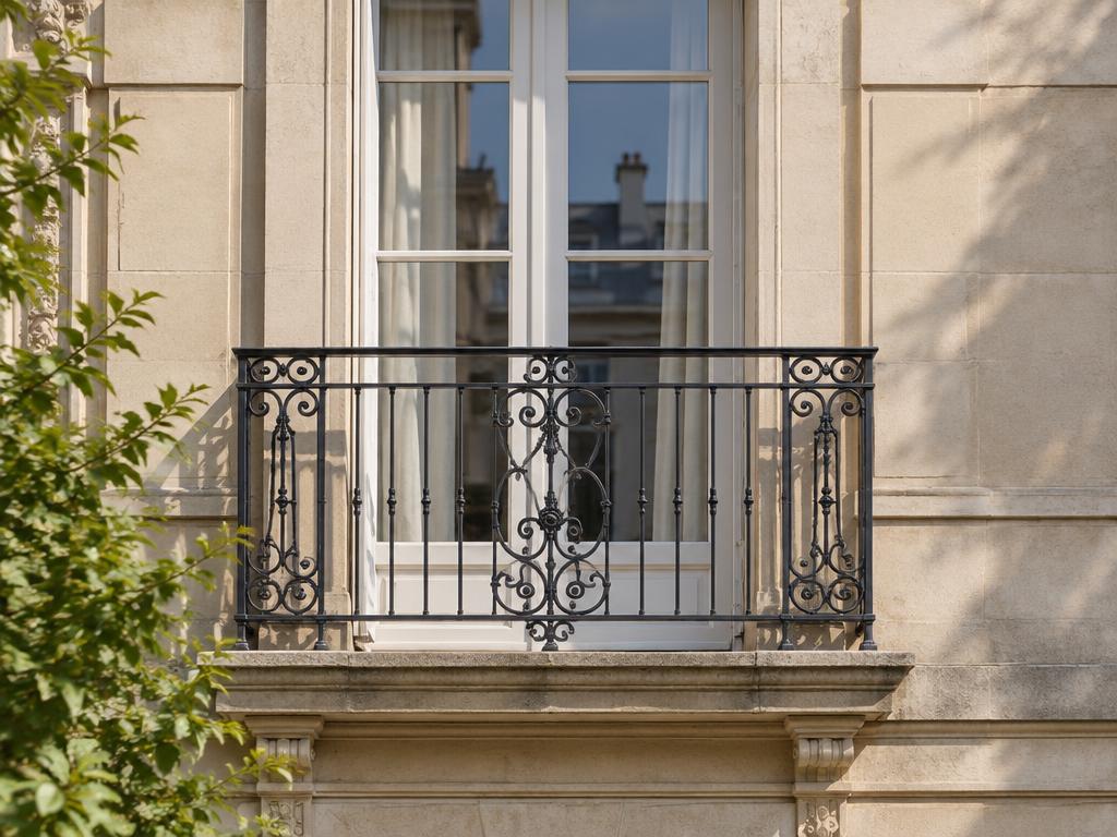 Illustrative photograph of juliet balcony