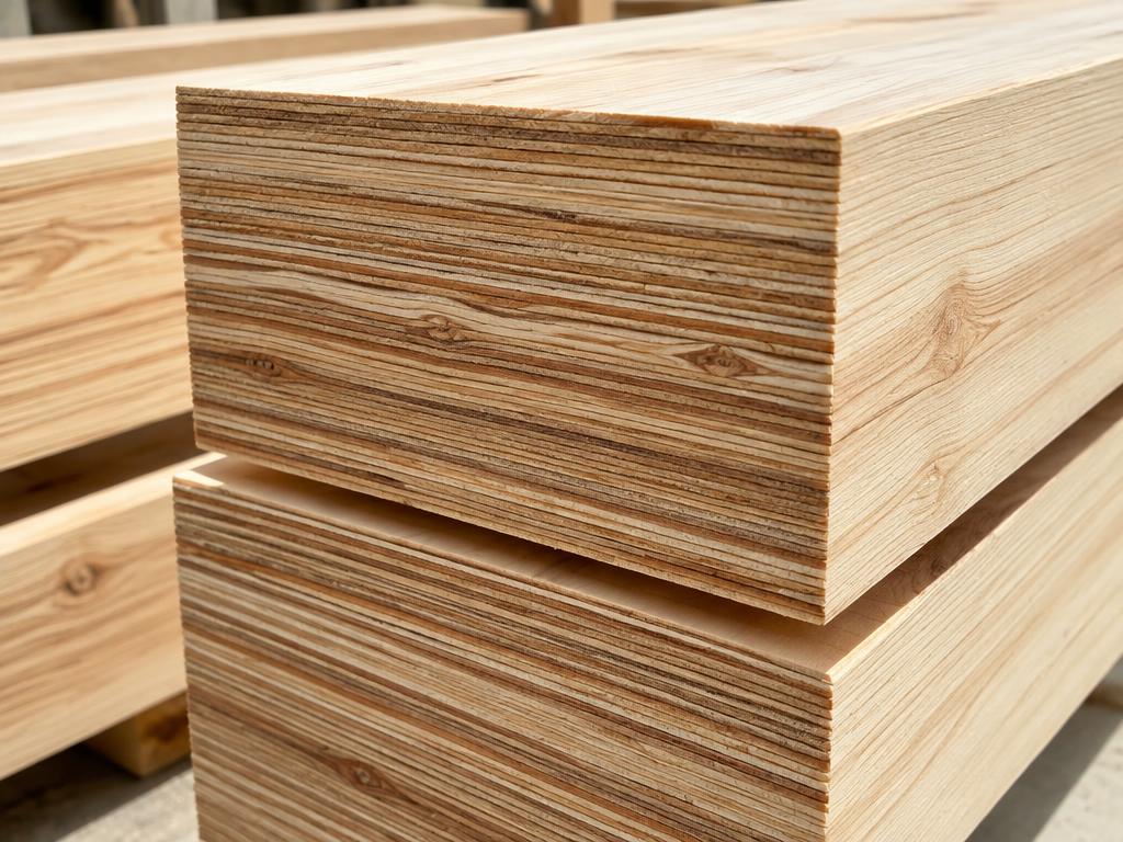 Illustrative photograph of laminated veneer lumber