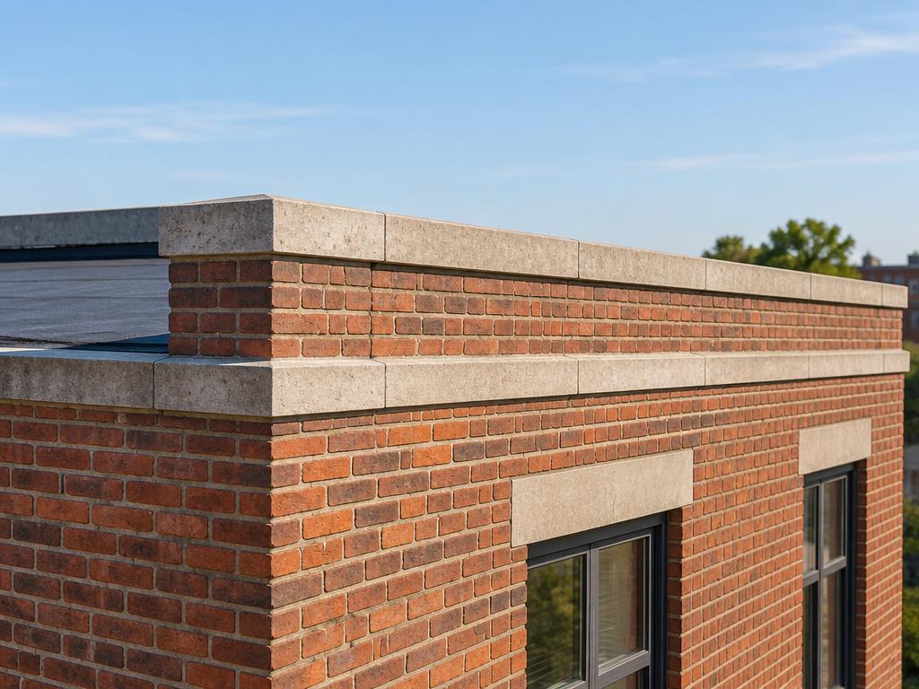 Illustrative photograph of parapet