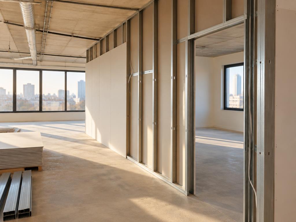 Illustrative photograph of partition wall