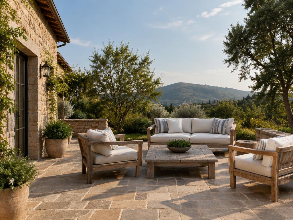 Illustrative photograph of patio