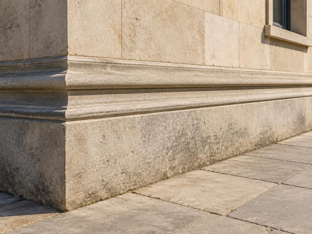 Illustrative photograph of plinth