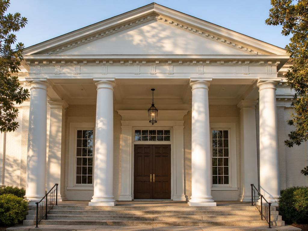 Illustrative photograph of portico