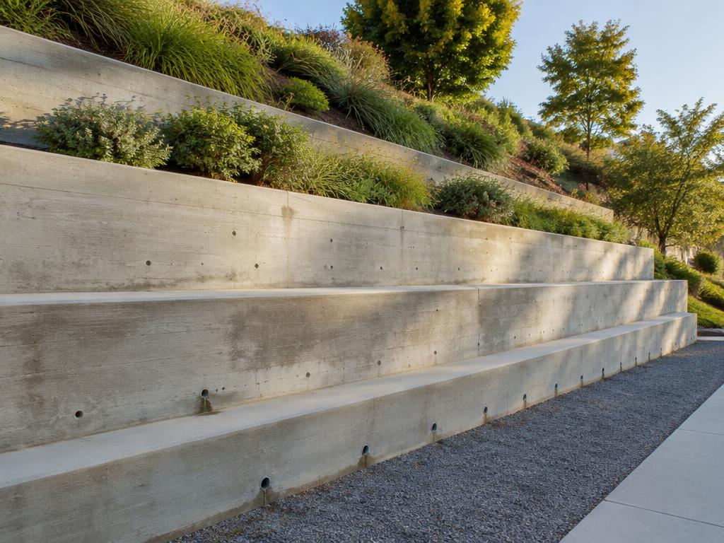 Illustrative photograph of retaining wall