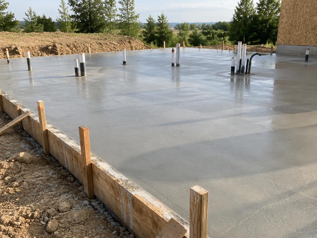 Illustrative photograph of slab-on-grade