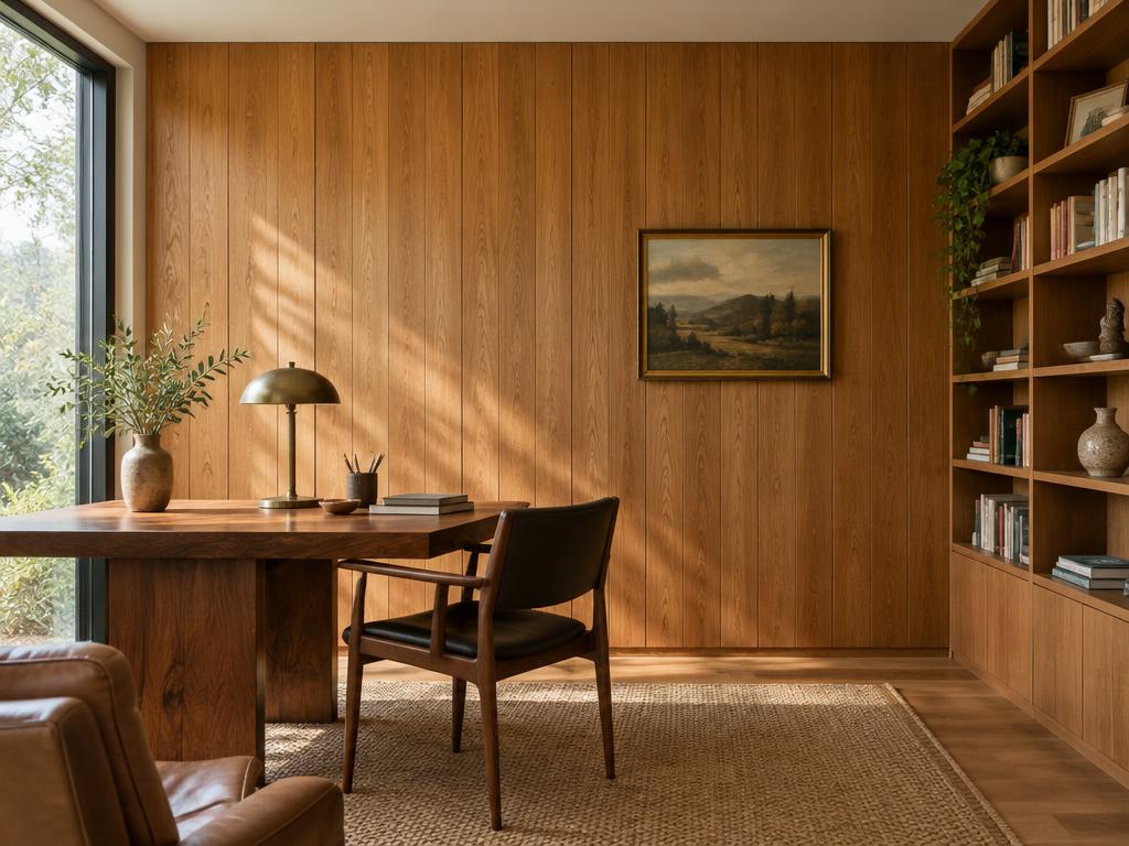 Illustrative photograph of wall paneling
