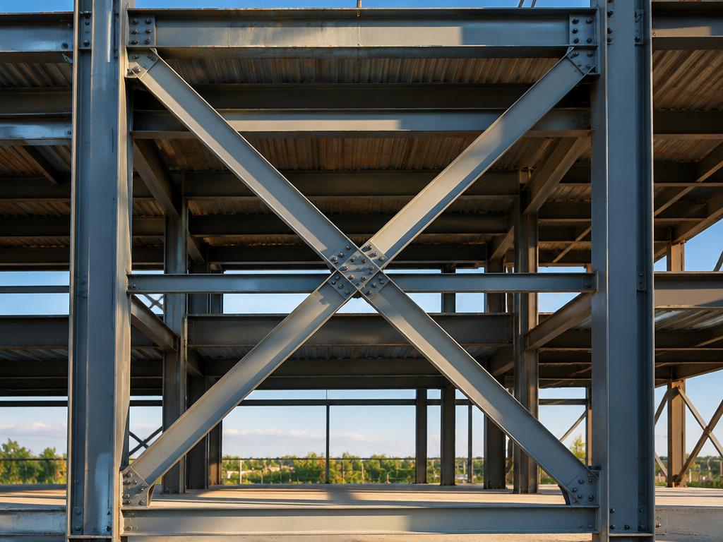 Illustrative photograph of x-bracing