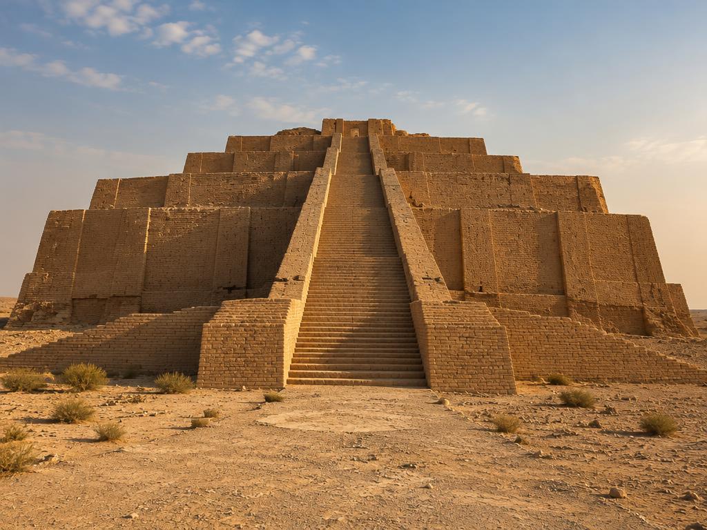 Illustrative photograph of ziggurat